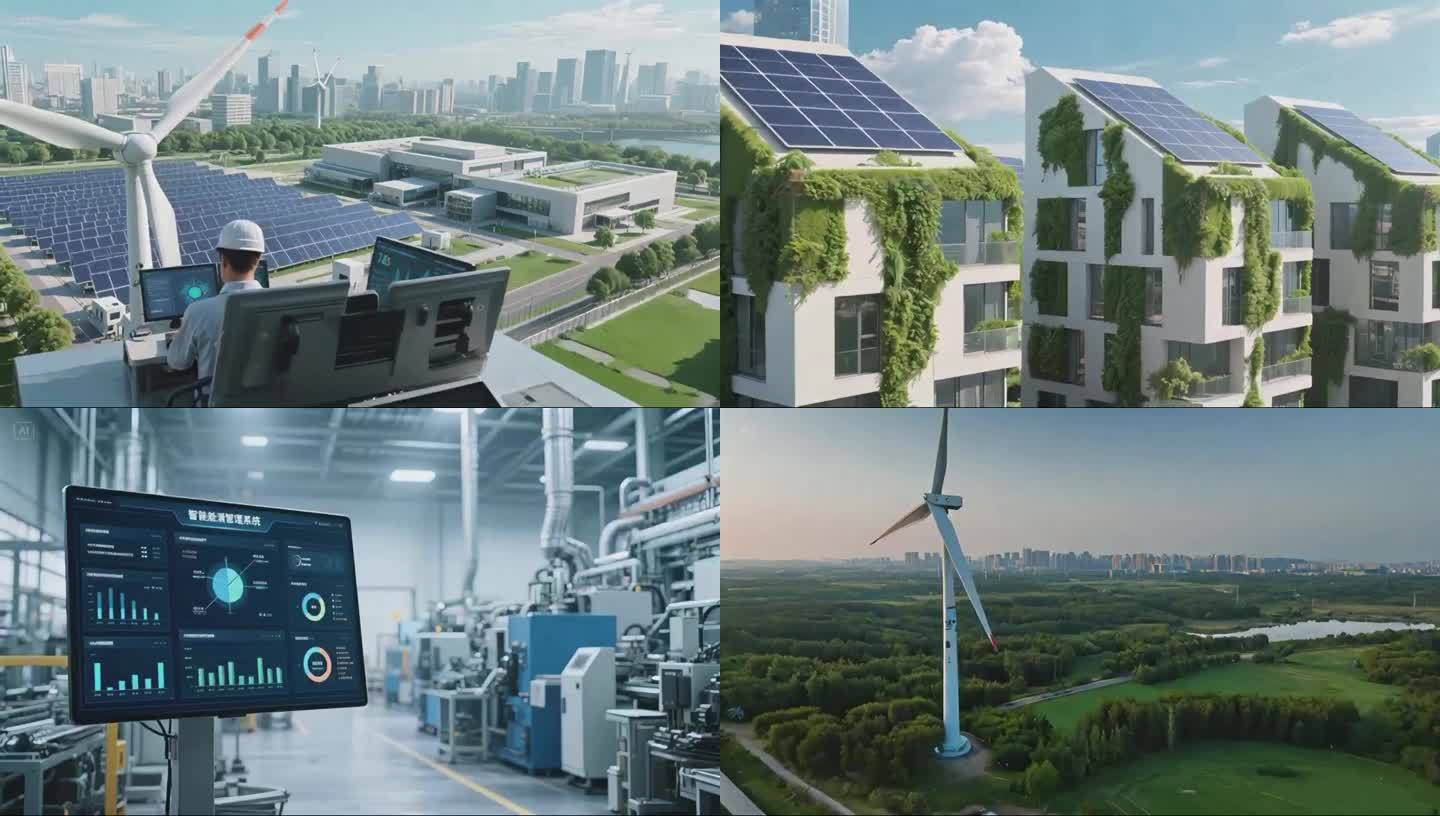 4K未來(lái)低碳環(huán)保城市(AI原創(chuàng))